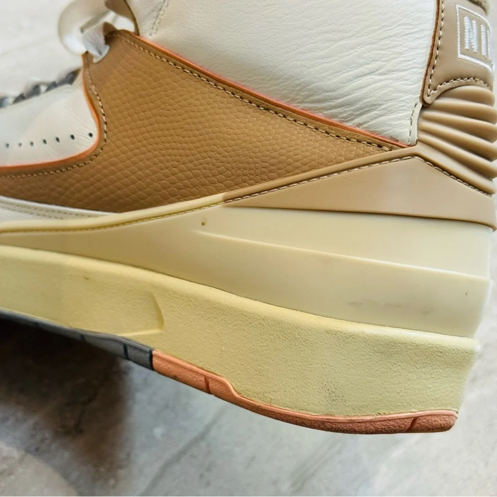Nike Women's Air Jordan White and Tan Sneakers - Picture 13 of 13
